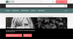 Desktop Screenshot of holstebrobibliotek.dk